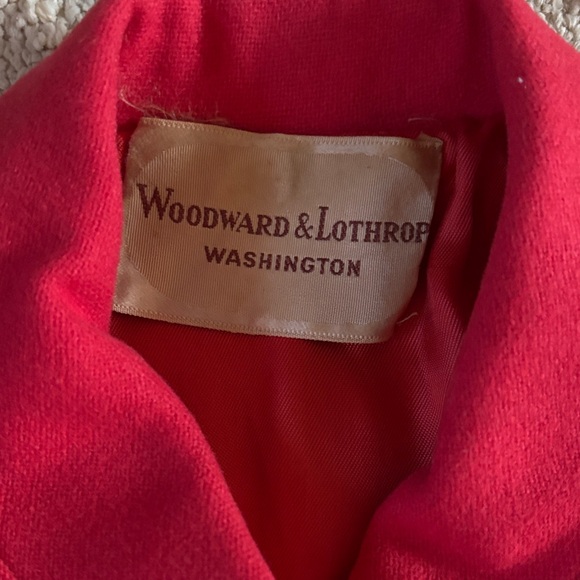 Vintage Red Double-breasted Swing Coat - Picture 2 of 10